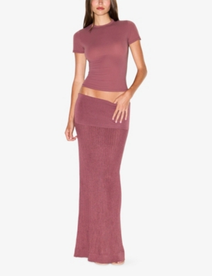 SKIMS: Fits Everybody Short-Sleeve Stretch-Jersey T-Shirt