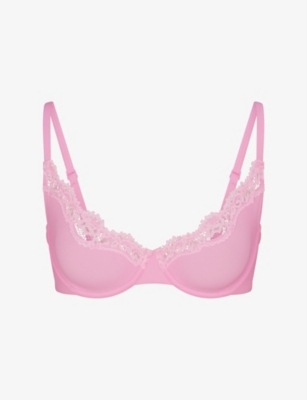 SKIMS: Fits Everybody Lace Unlined Demi Bra
