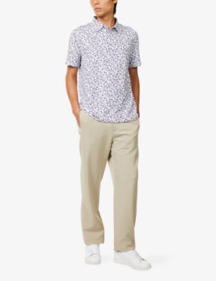 G/FORE: Ditzy Floral Tech Jersey Polo Shirt