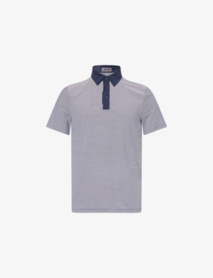 G/FORE: Stripe Tech-Jersey Polo Shirt