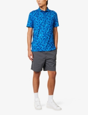 G/FORE: Mapped Icon Camo Tech-Jersey Polo Shirt