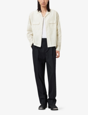 ALLSAINTS: Stanley Striped Long-Sleeve Cotton Shirt