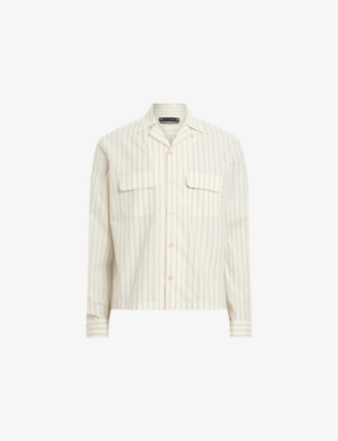 ALLSAINTS: Stanley Striped Long-Sleeve Cotton Shirt