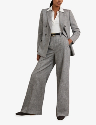 REISS: Novi Open-Collar Long-Sleeve Stretch-Cotton Shirt