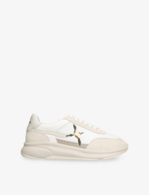 AXEL ARIGATO: Genesis Neo Bird Suede and Leather Low-Top Runner Trainers