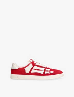 Mens Amiri Pacific Bones Suede Trainers