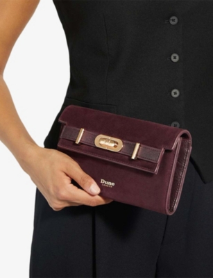 DUNE: Showmance Suede Cross Body Bag