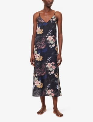 DESMOND AND DEMPSEY: Relaxed-Fit Floral Cotton Nightdress