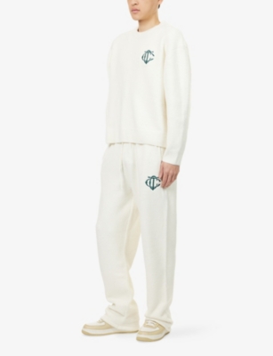 THE COUTURE CLUB: Emblem Straight-Leg Knitted Jogging Bottoms