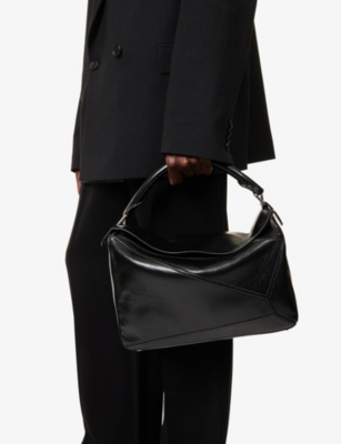 LOEWE: Puzzle New Large Leather Top Handle Bag