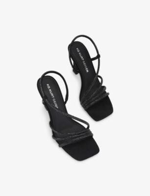 KG KURT GEIGER: Sweetie Gem Woven Heeled Slingbacks