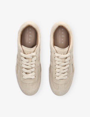 Hogan Womens Mid Brown Olympia Suede Trainers Eur 38/5 Uk In Brown
