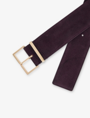 THE FRANKIE SHOP: Evro Suede Leather Belt