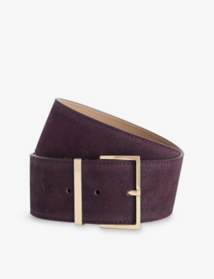 THE FRANKIE SHOP: Evro Suede Leather Belt