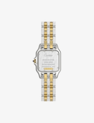 Cartier W2pn0019 Panthère De  Small 18ct Yellow-gold And Steel Quartz Watch