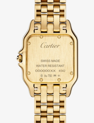 Cartier Wjpn0093 Panthère De  Medium 18ct Yellow-gold And 0.52ct Diamond Quartz Watch In Gold