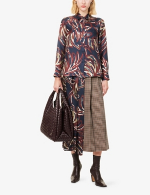 WEEKEND MAX MARA: Rive Long-Sleeve Silk Shirt