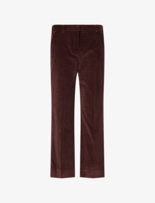 WEEKEND MAX MARA: Marruca Straight-Leg Cotton-Corduroy Trousers