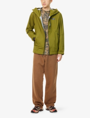 Patagonia Mens Pond Green Granite Crest Waterproof Rain Jacket Xl In Green
