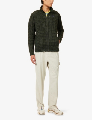 Patagonia Mens Old Growth Green Better Sweater Logo-patch Woven Jacket