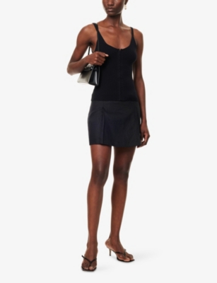 REFORMATION: Eloise Ribbed Cotton-Blend Top