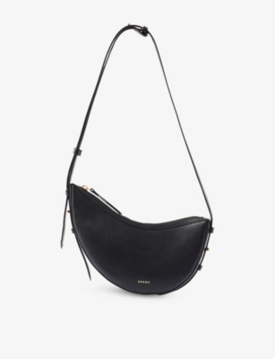 Soeur Womens Noir Wino Mini Leather Shoulder Bag In Black