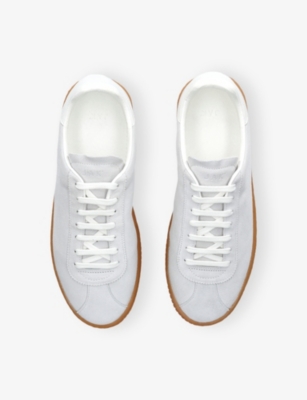Jak Mens Grey/light Flow Suede Low-top Trainers Eur 45 / 11 Uk In Multi