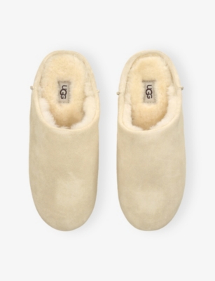 Ugg Suede Elea Slippers In White
