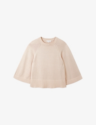 The White Company: Relaxed Wide-Sleeve Cotton-Blend Jumper