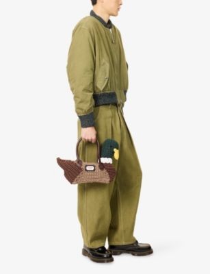 CHARLES JEFFREY LOVERBOY: Duck Crochet-Knitted Bag