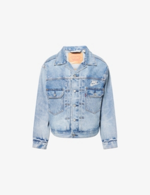 Levi's Womens Multi  X Nike Embroidered Denim Jacket