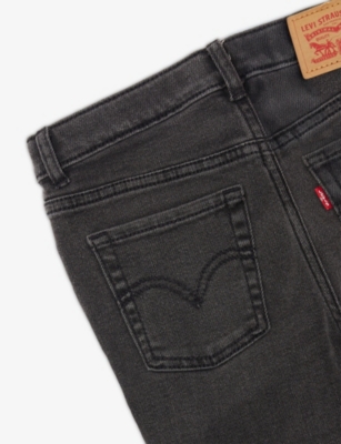 Levi's Grey 726 Flare Flared Stretch-denim Blend Jeans 4- In Gray