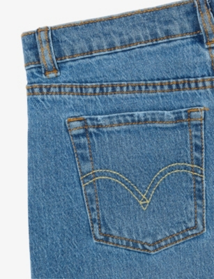 Levi's Blue Baggy Barrel Denim Jeans 4-8 In Blue