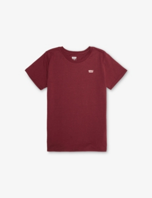 Levi's Kids' Brown Batwing Chest Hit Cotton-blend T-shirt 10-