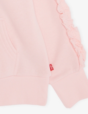 Levi's Pink Logo-print Cotton Hoody 10-16 In Pink