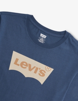Levi's Logo-print T-shirt In Blue