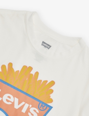LEVIS: French Fries Logo Cotton T-Shirt 10-12 Years