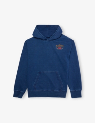 Levi's Blue Lengendary Relaxed-fit Stretch-denim Blend Hoodie 10-16 In Blue