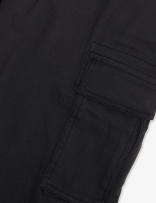 Levi's Black 578 Baggy Cargo Tapered-leg Stretch-cotton Trousers 10- In Black