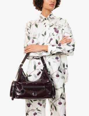 STELLA MCCARTNEY: Dartmoor Patent Vegan Leather Shoulder Bag