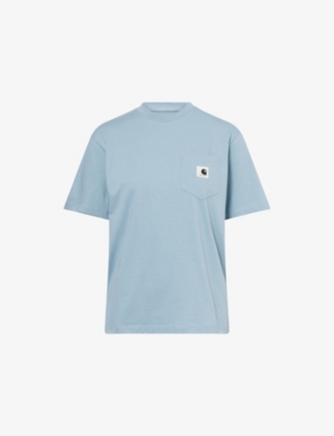 CARHARTT WIP: Logo-Patch Pocket Cotton T-shirt