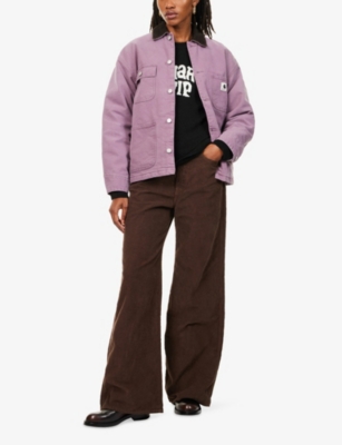Carhartt Logo Intarsia Sweater Sweaters And Cardigans Multicolor In Black