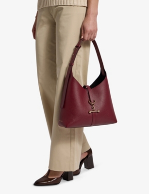 STRATHBERRY: Kite Hobo Leather Shoulder Bag