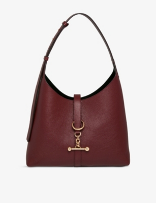 STRATHBERRY: Kite Hobo Leather Shoulder Bag