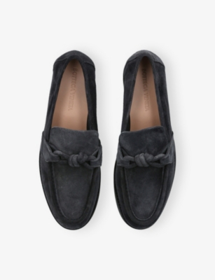 BOTTEGA VENETA: Astaire Knot Suede Loafers