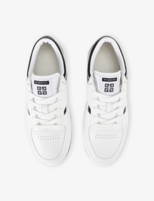 Givenchy White Leather Sneakers With Distinctive Logo In White