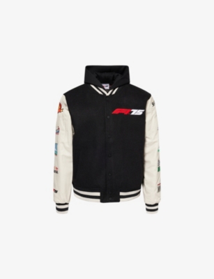 FORMULA 1: F175 Logo-Embroidered Woven Varsity Jacket