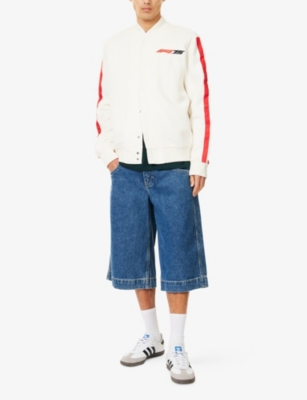 FORMULA 1: F175 Classic Embroidered Cotton-Blend Bomber Jacket