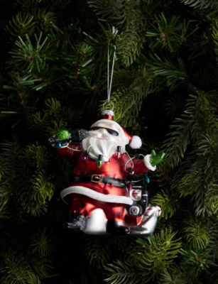 SELFRIDGES EDIT: Vintage Motorcycle Glass Christmas Decoration