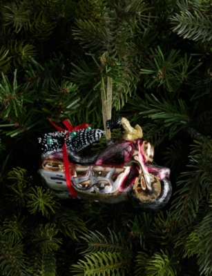 SELFRIDGES EDIT: Plane Glass Christmas Decoration